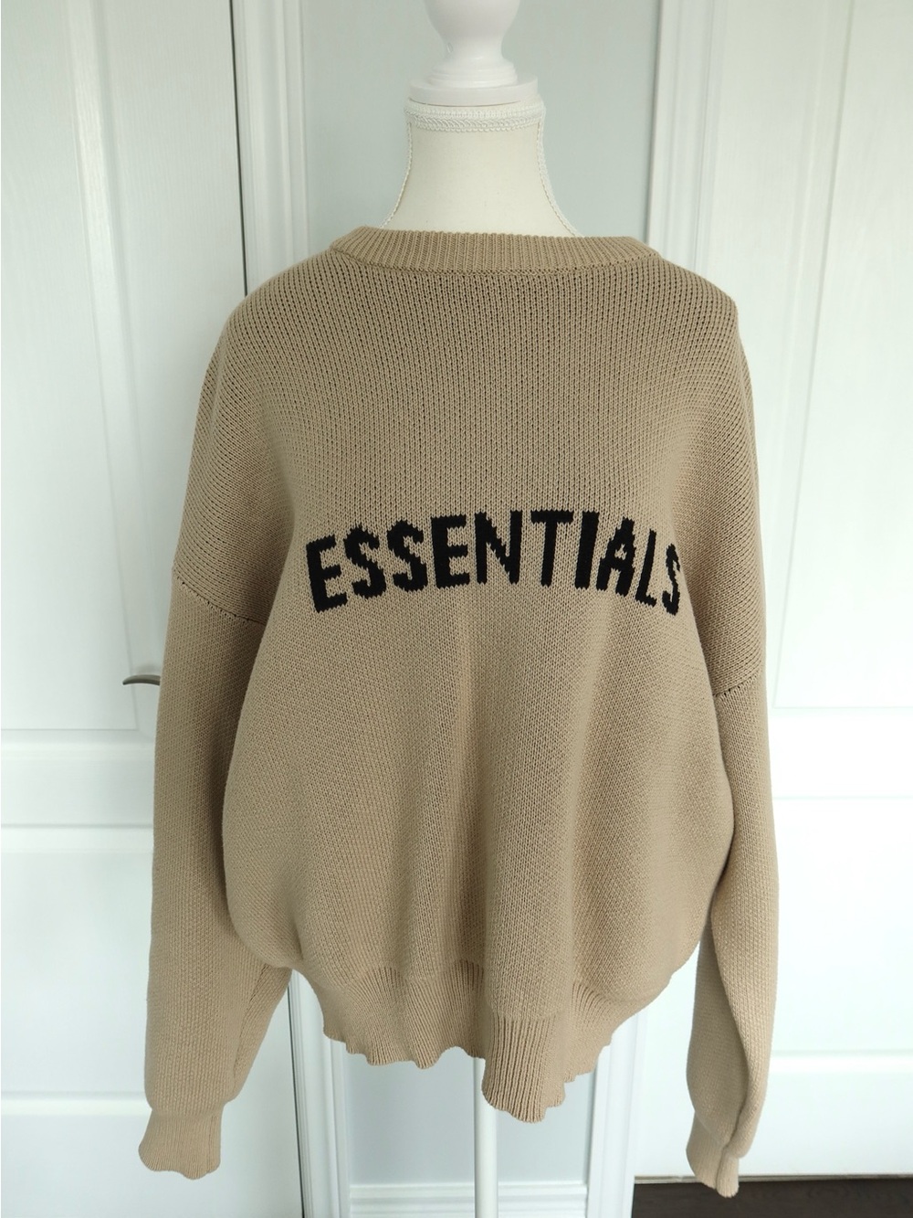 Essentials Tan Knit Sweater